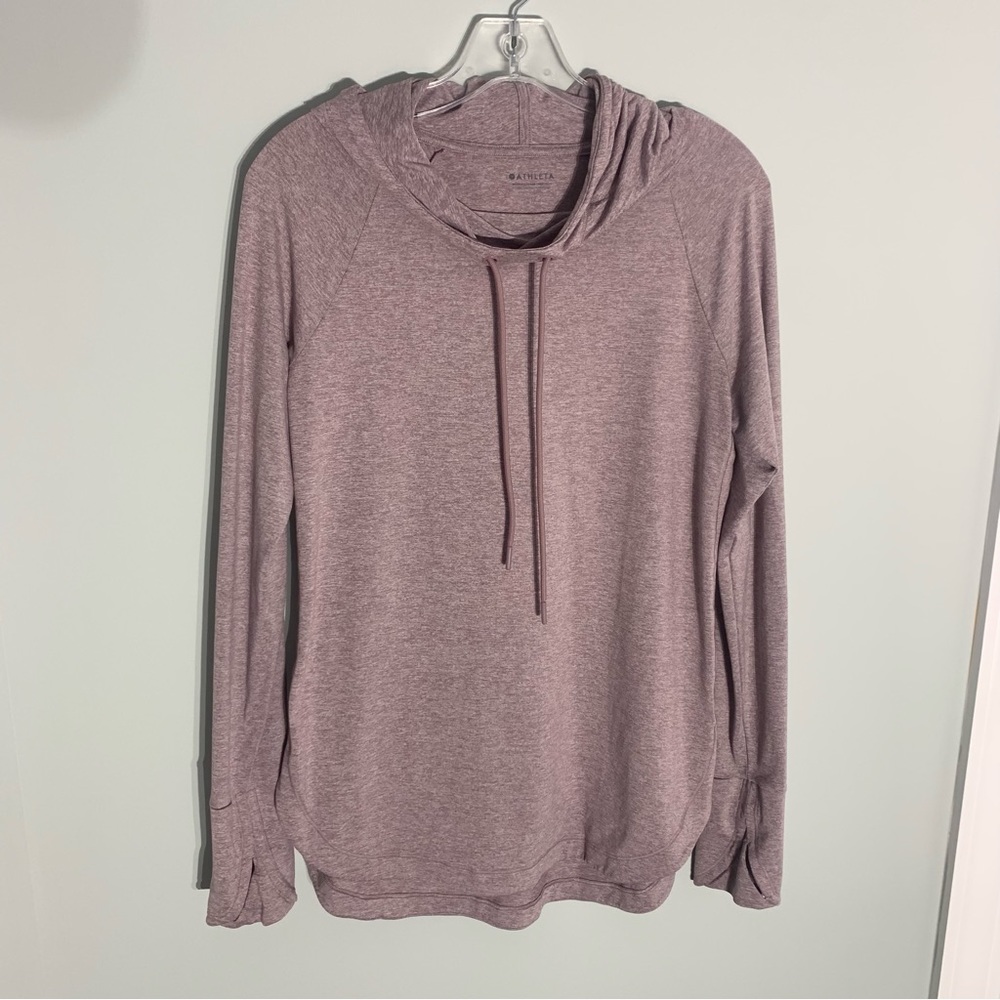 Athleta uptempo hoodie mauve S/T excellent condition barely worn